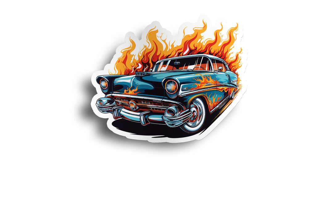 50s Vintage Hot Rod Sticker