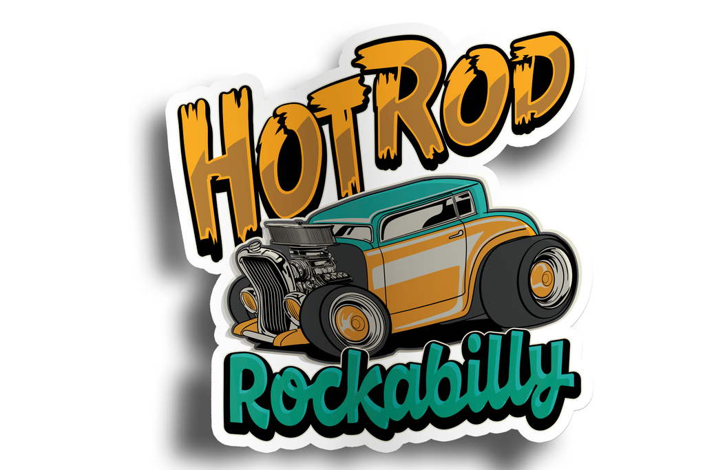 50s Rockabilly HotRod Sticker