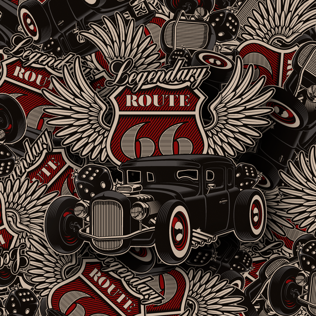 Rockabilly Hotrod Sticker