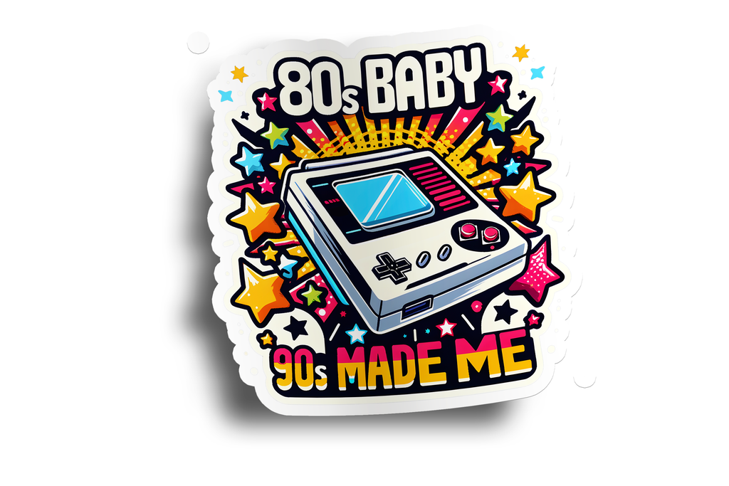 80s Baby 90s Made Me Sticker