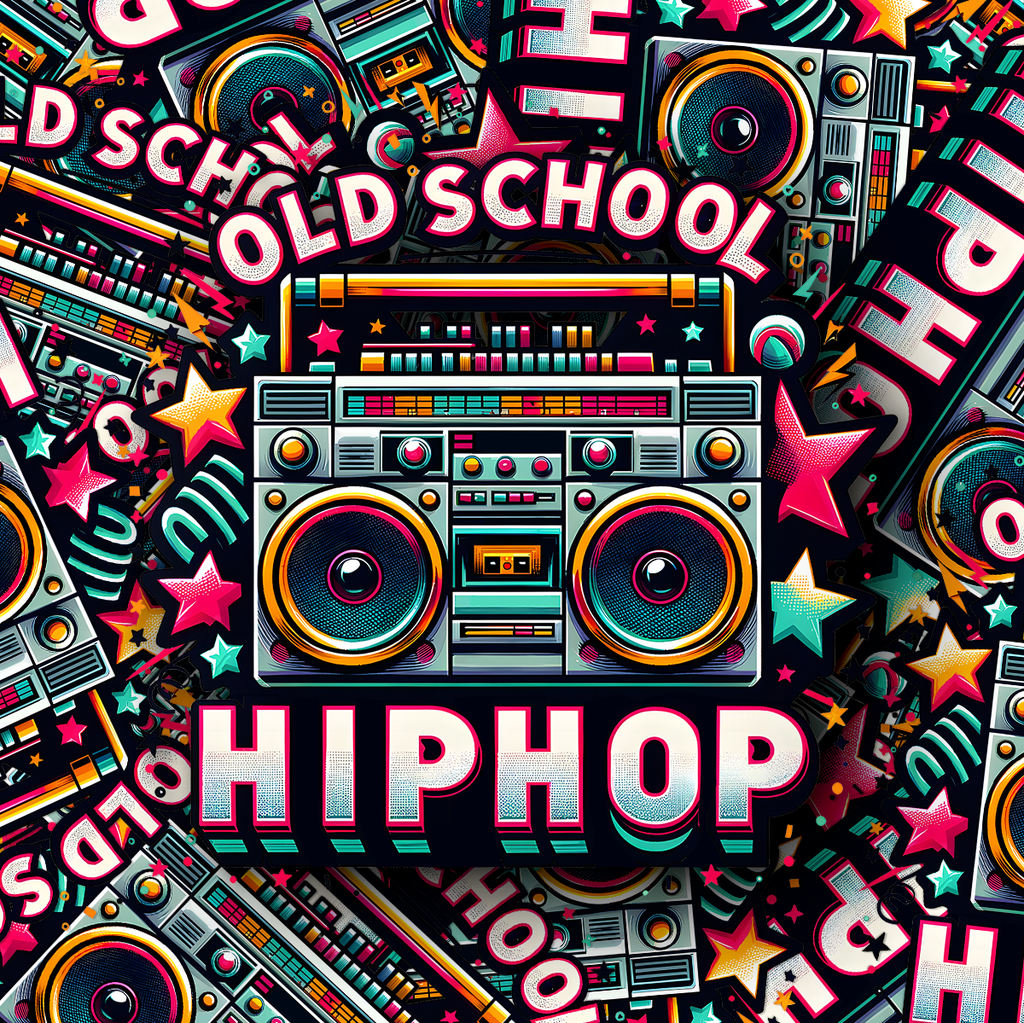 80s Boombox Retro Sticker