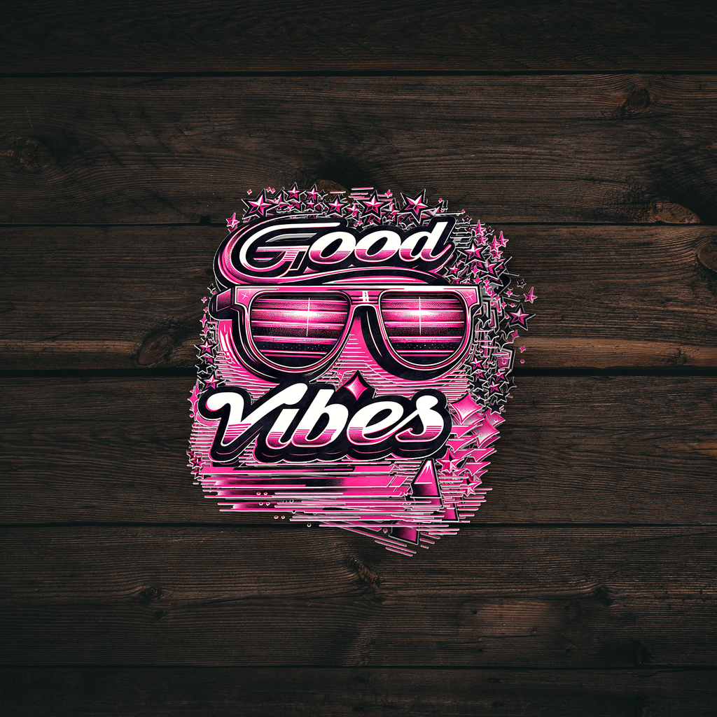 80s Good Vibes Sticker