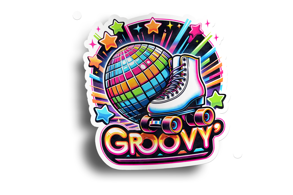 70s Groovy Retro Sticker