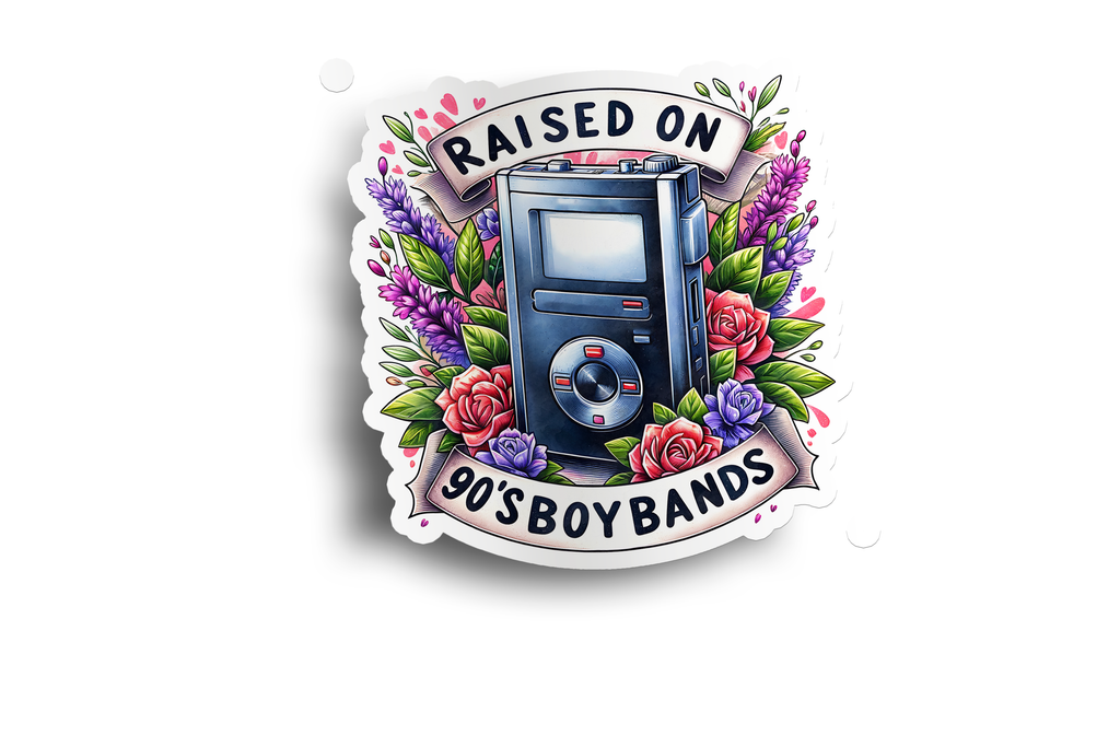 Raised on Boy Bands Sticker