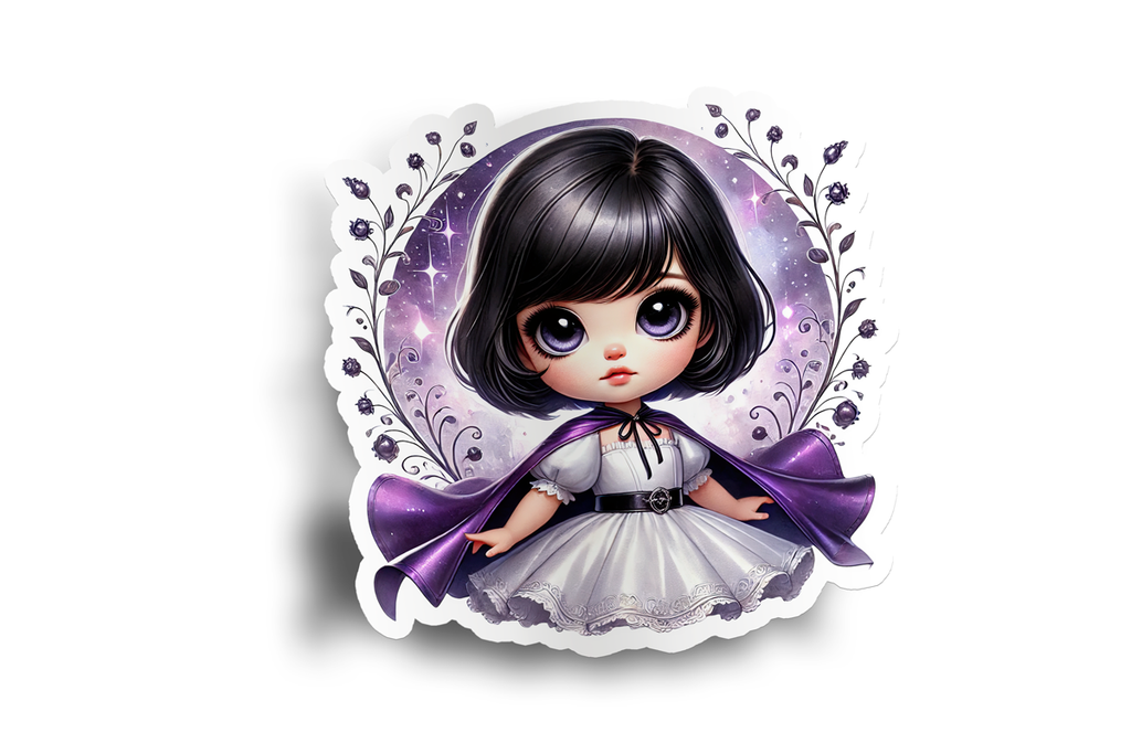 Asian Little Girl Sticker