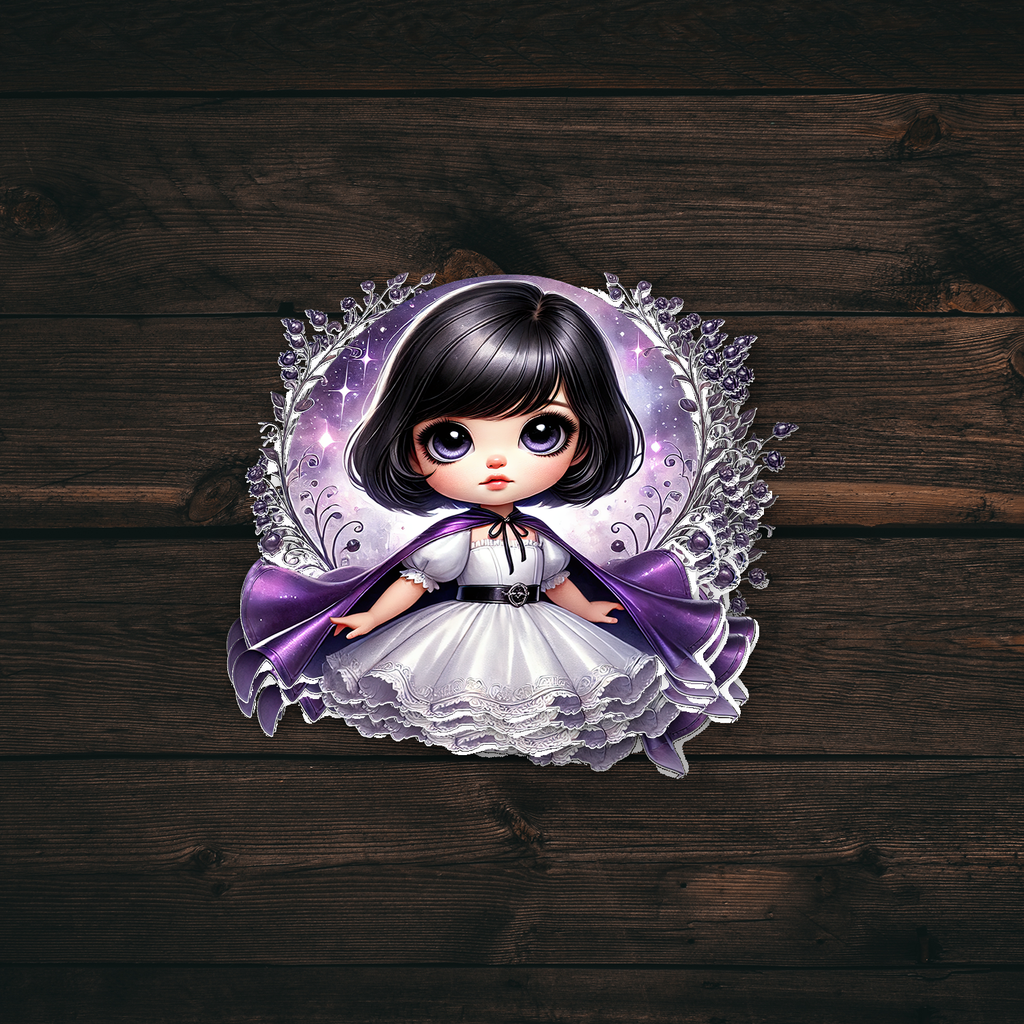 Asian Little Girl Sticker