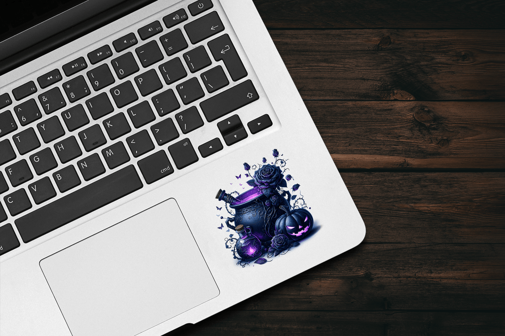 Gothic Purple Cauldron Sticker