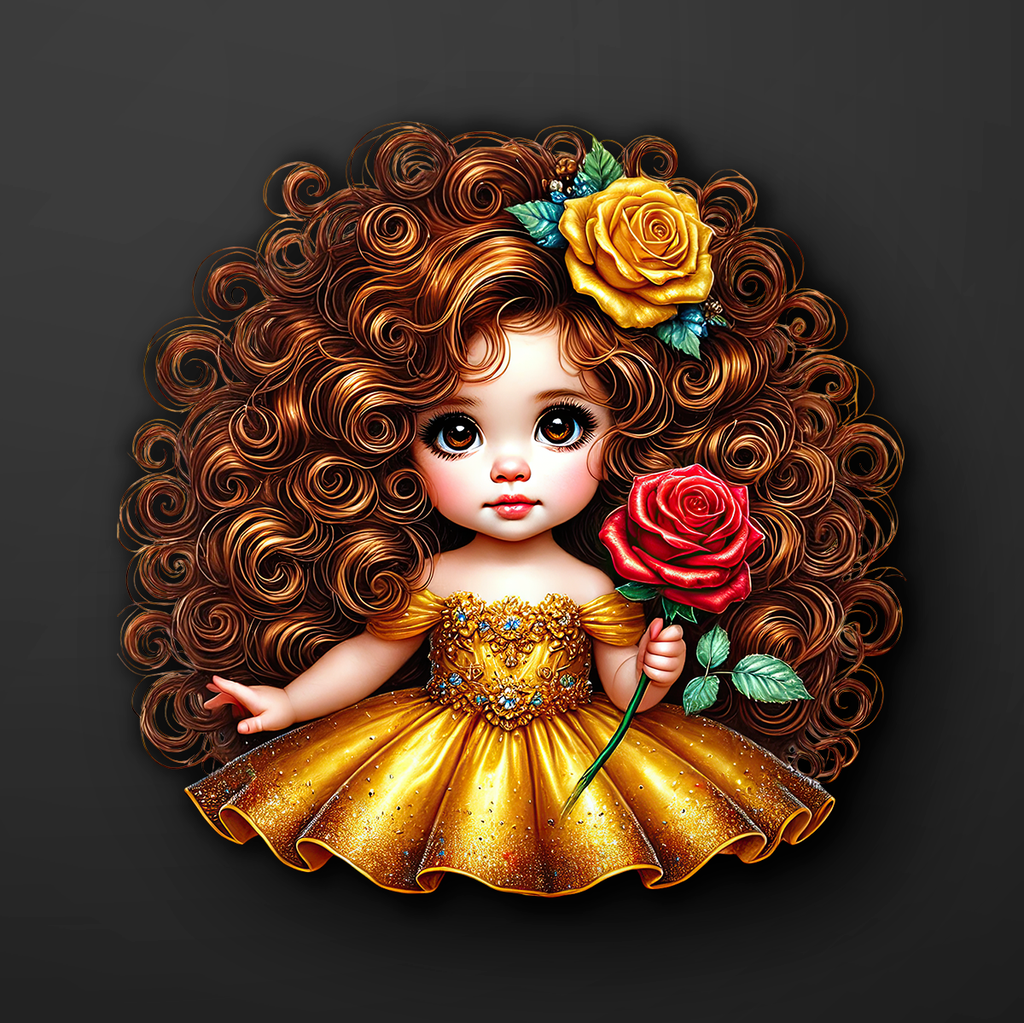 Redhead Princess Sticker