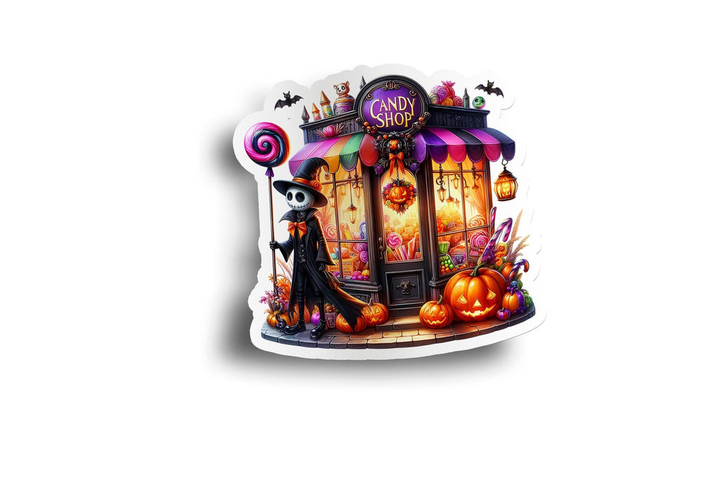 Jack Skeleton Candy Store Sticker