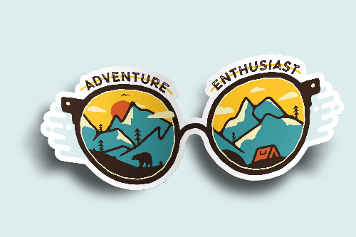 Adventure Outdoor Camping Sticker