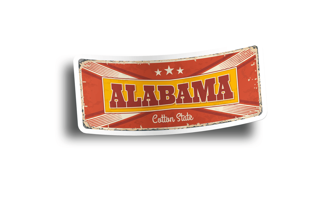 Alabama State Vintage Sticker