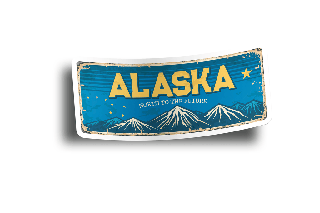 Alaska State Vintage Sticker