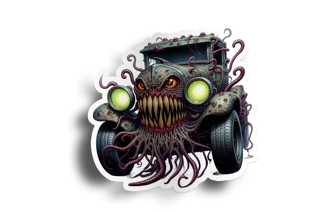 Alien Monster Car Sticker