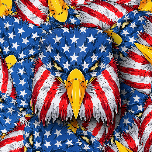 American Eagle Flag Sticker