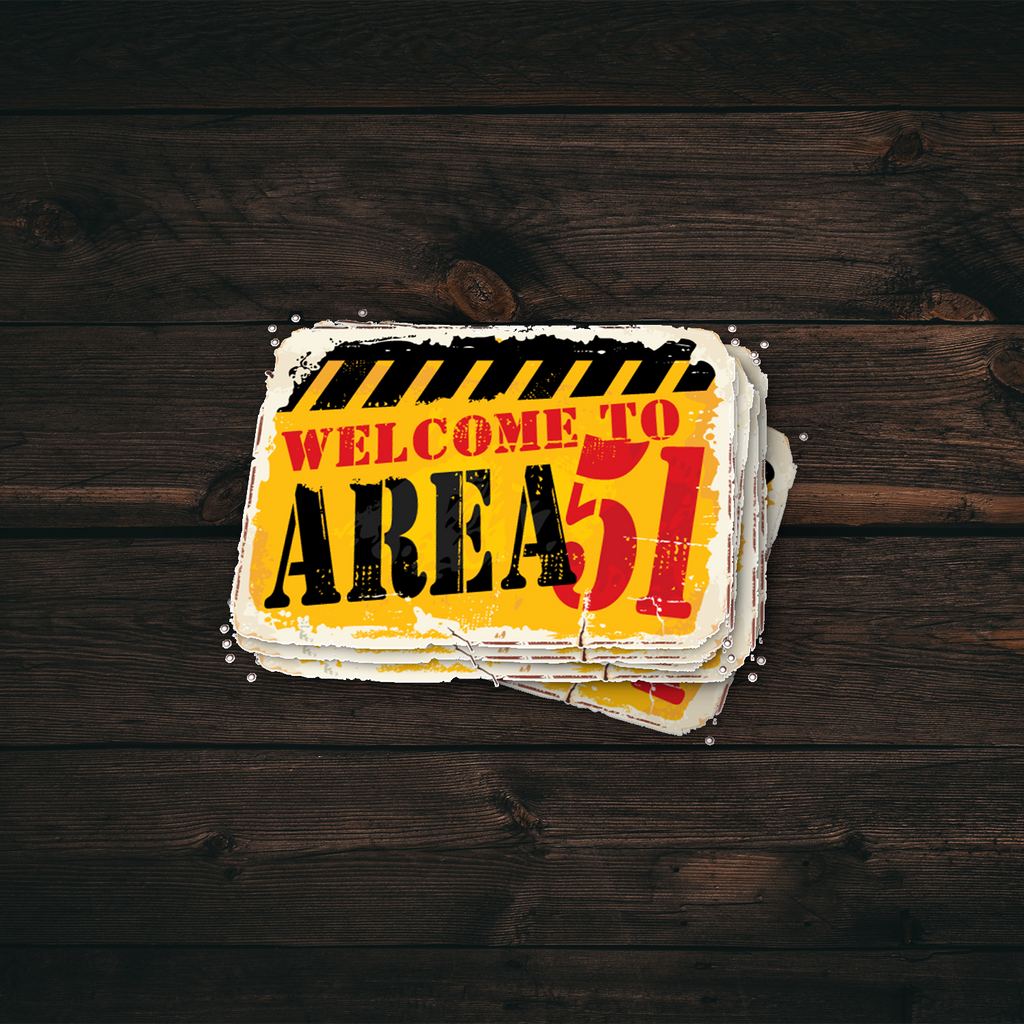 Area 51 Vintage Sticker