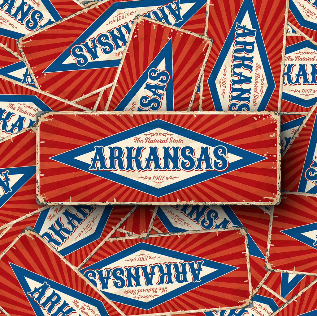 Arkansas State Vintage Sticker