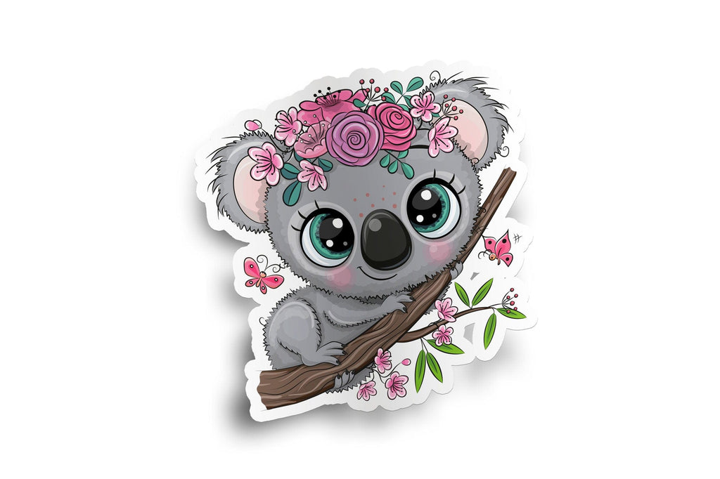 Baby Koala Floral Sticker