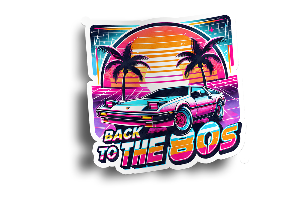 Back to the 80s Sticker