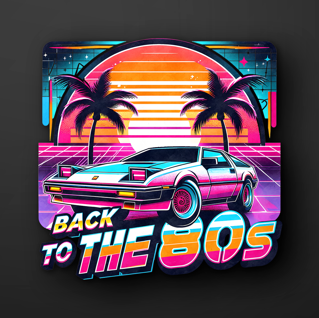 Back to the 80s Sticker