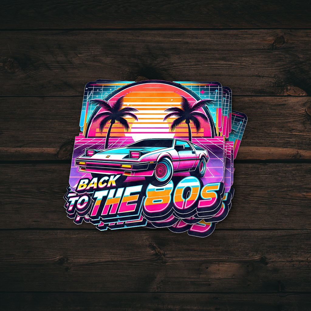 Back to the 80s Sticker