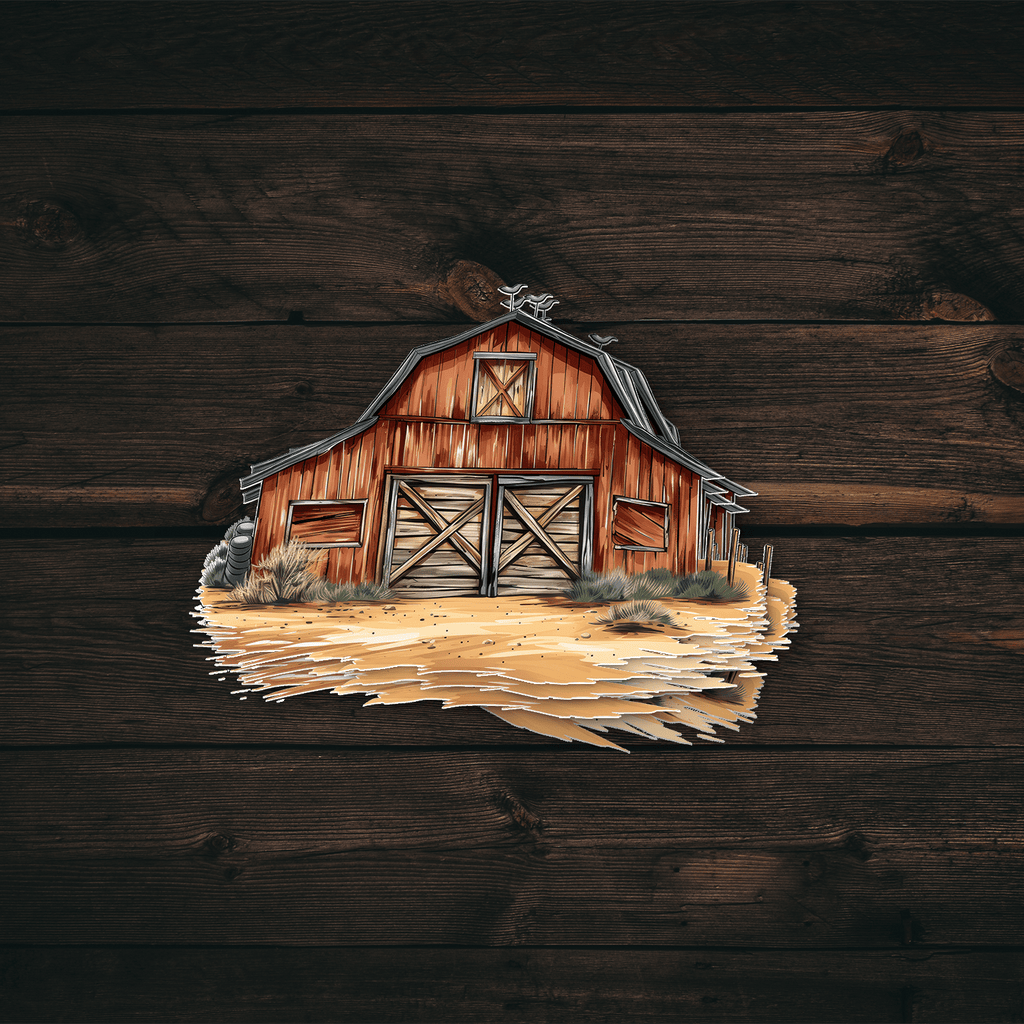 Western Barn Sticker