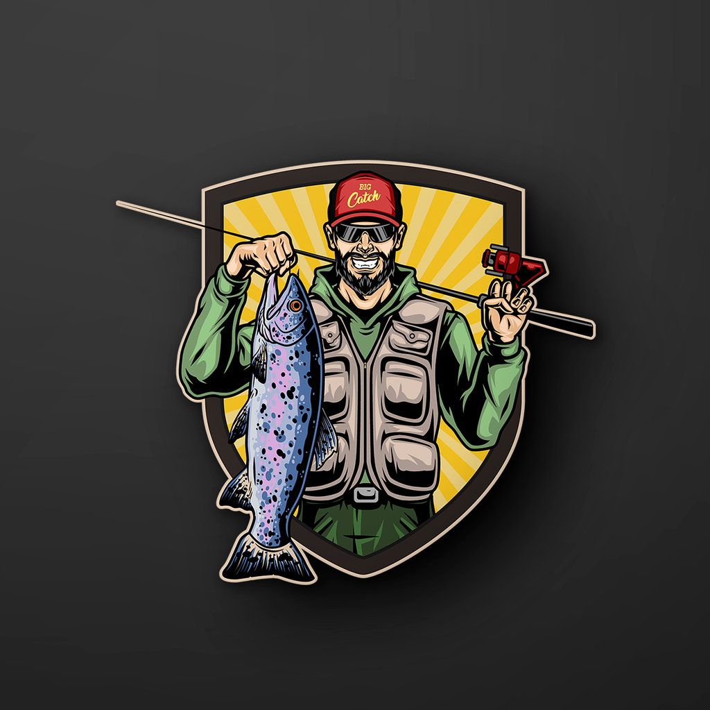 Fishing Big Fish Sticker