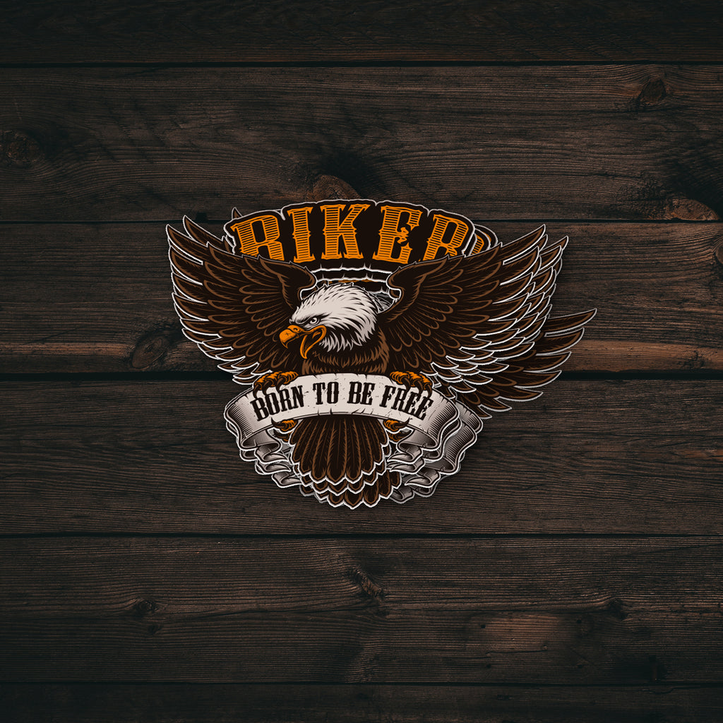 Biker Eagle Sticker