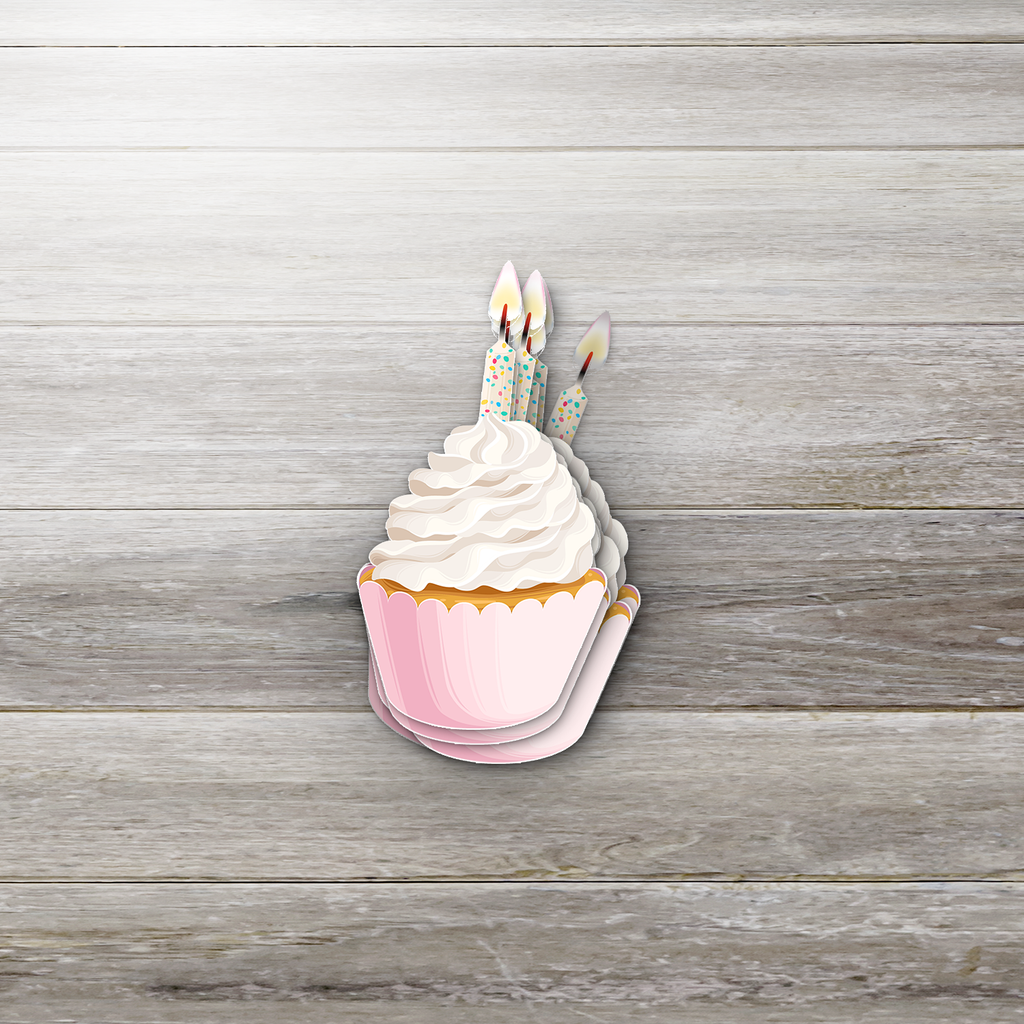 Birthday Cupcake Sticker