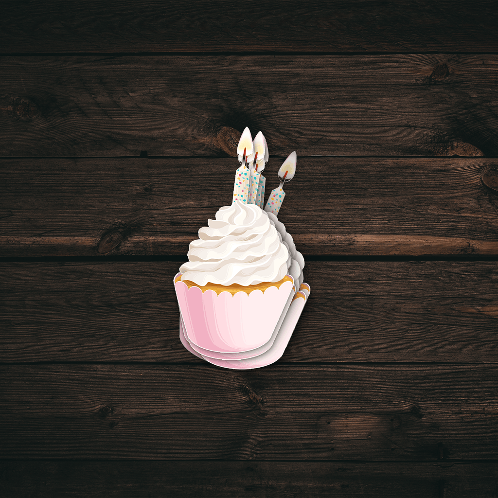 Birthday Cupcake Sticker