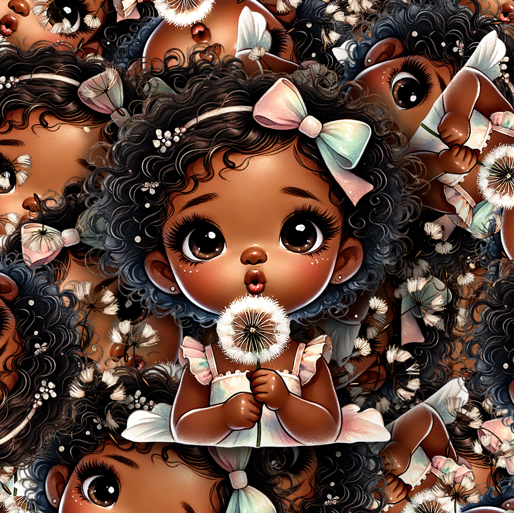 Black Girl Dandelion Sticker