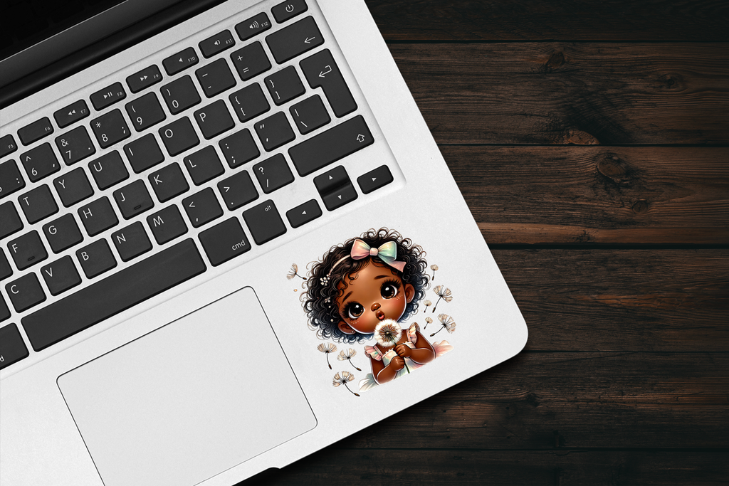 Black Girl Dandelion Sticker