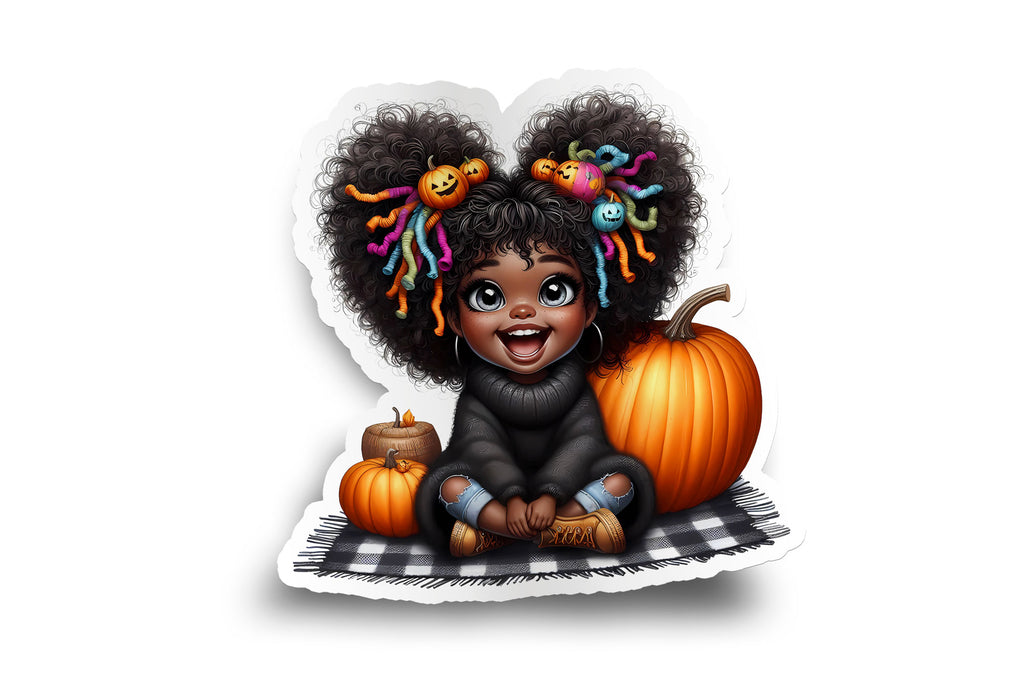 Black Girl Pumpkin Hair