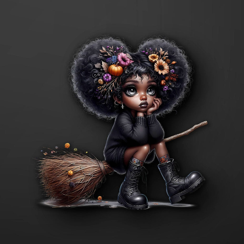 Witch Black Girl Sticker