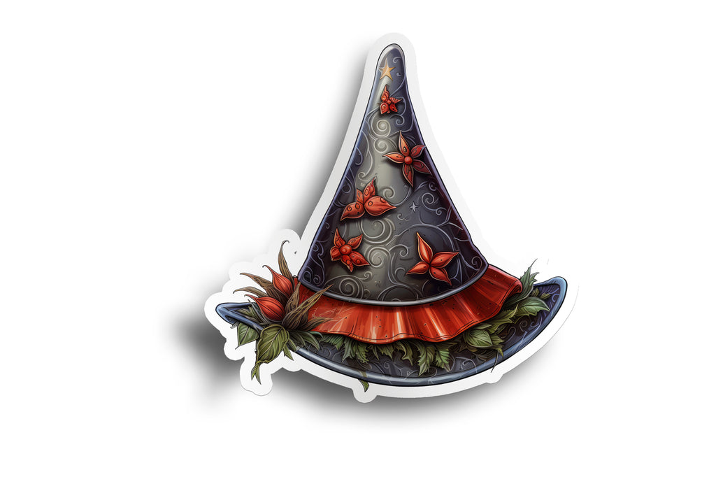 Black Witch Hat Sticker