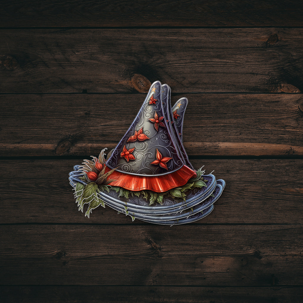 Black Witch Hat Sticker