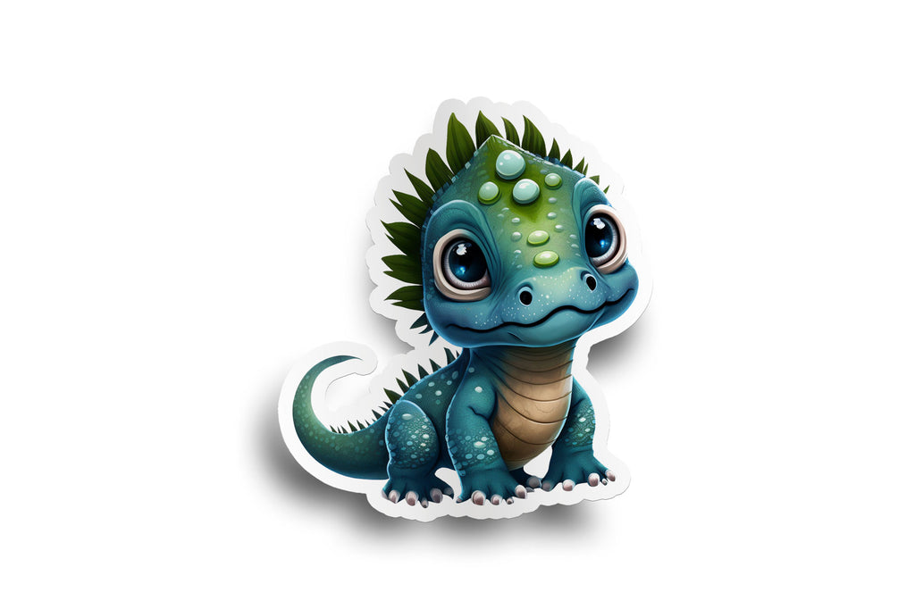 Blue Baby Dinosaur Sticker