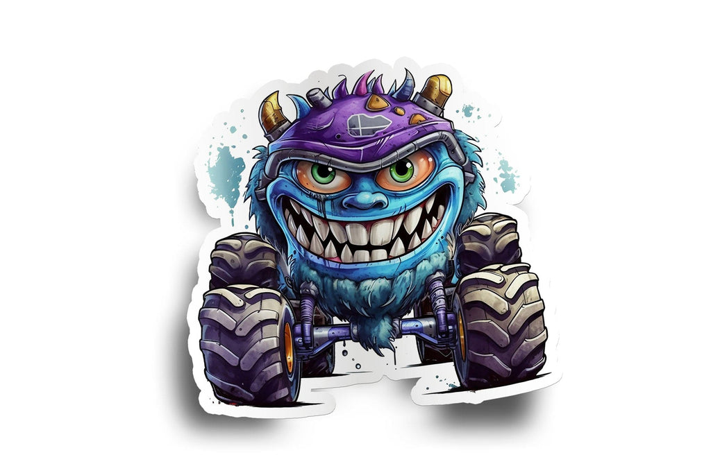 Helmet Monster Truck Sticker