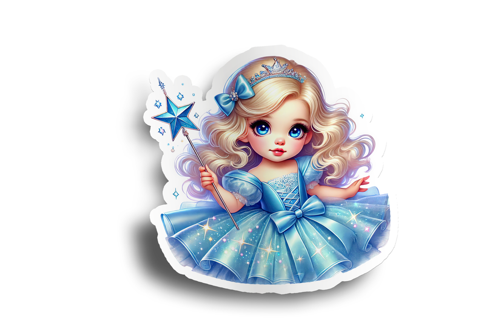 Blue Little Princess Sticker