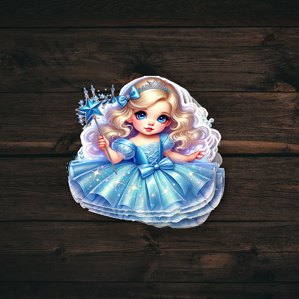 Blue Little Princess Sticker