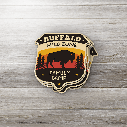 Buffalo Wild Zone Camping Sticker