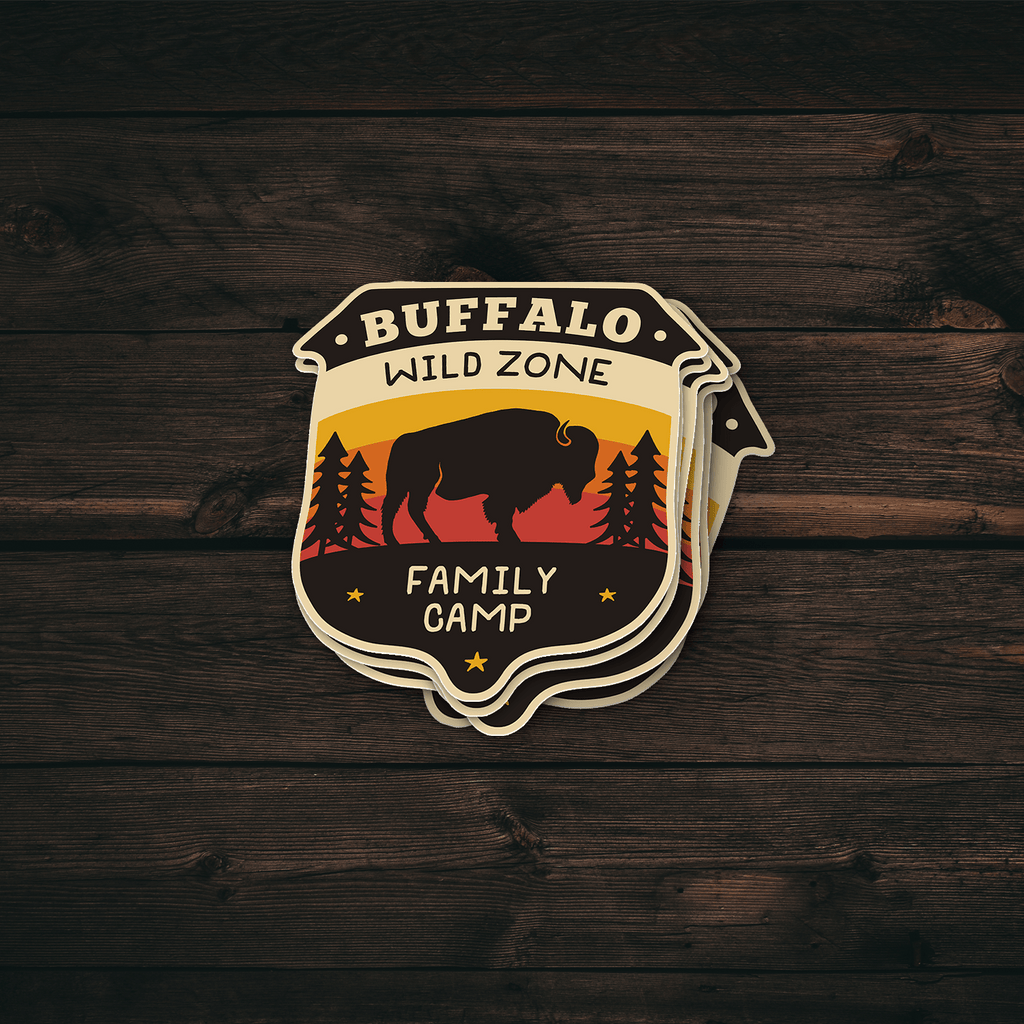 Buffalo Wild Zone Camping Sticker