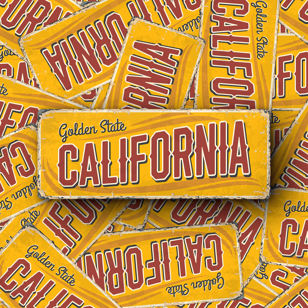 California State Vintage Sticker