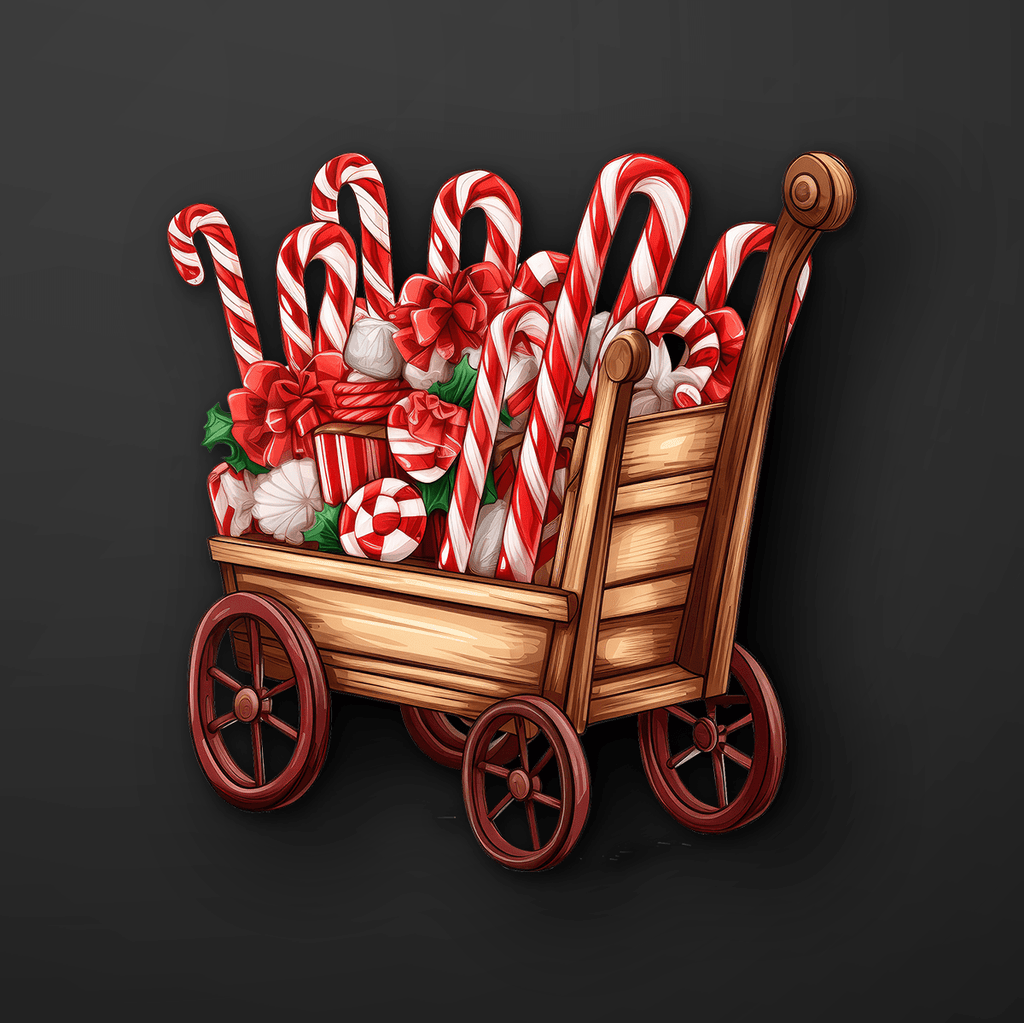 Christmas Trolley Sticker