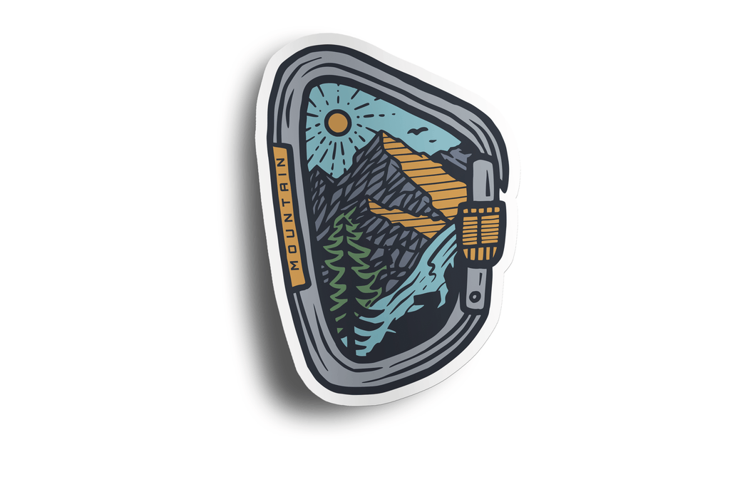 Carabiner Hiking Sticker