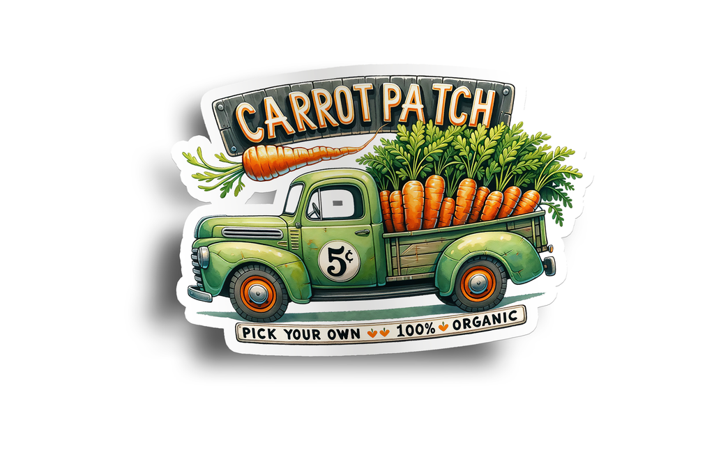 Carrot Patch Truck Sticker