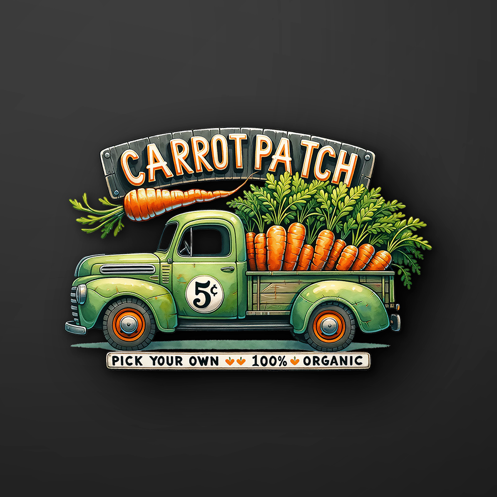 Carrot Patch Truck Sticker