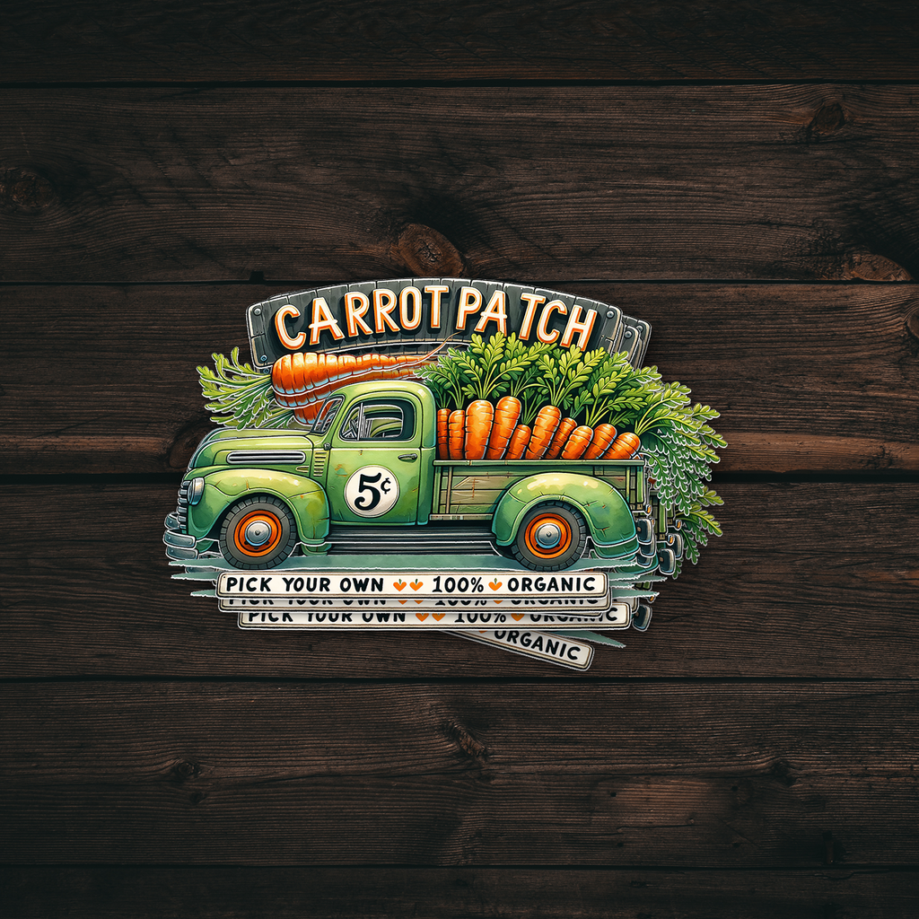 Carrot Patch Truck Sticker