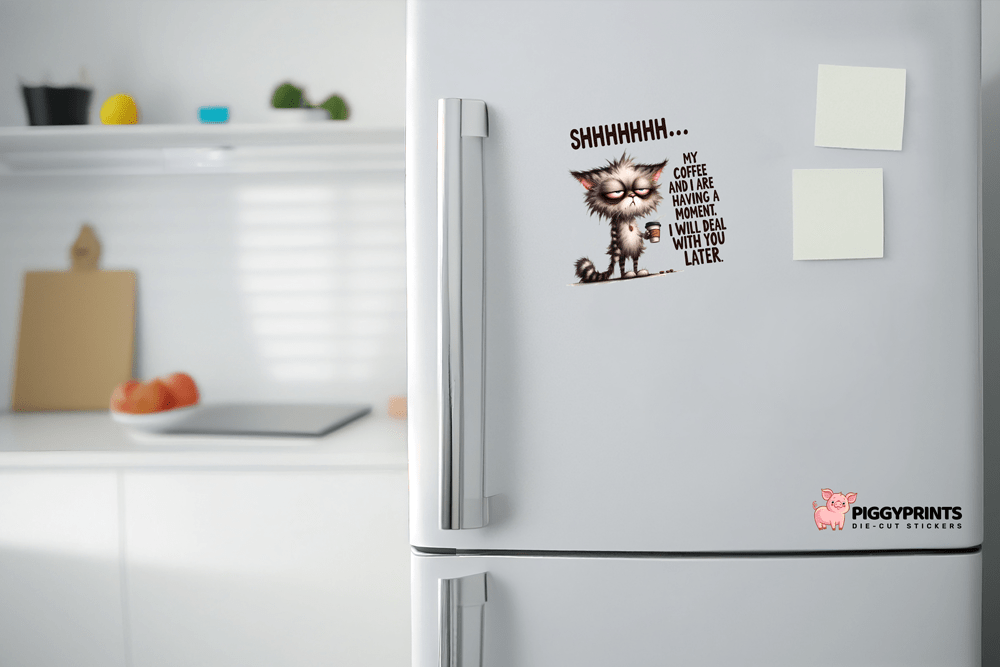 Funny Cat Coffee Magnet