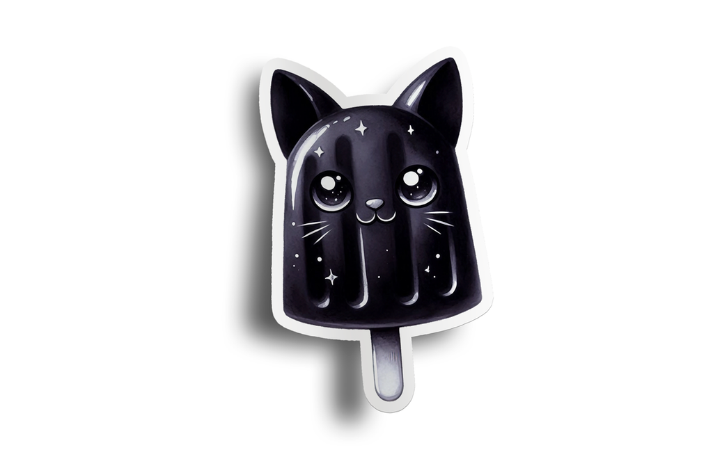 Cat Popsicle Kid Sticker