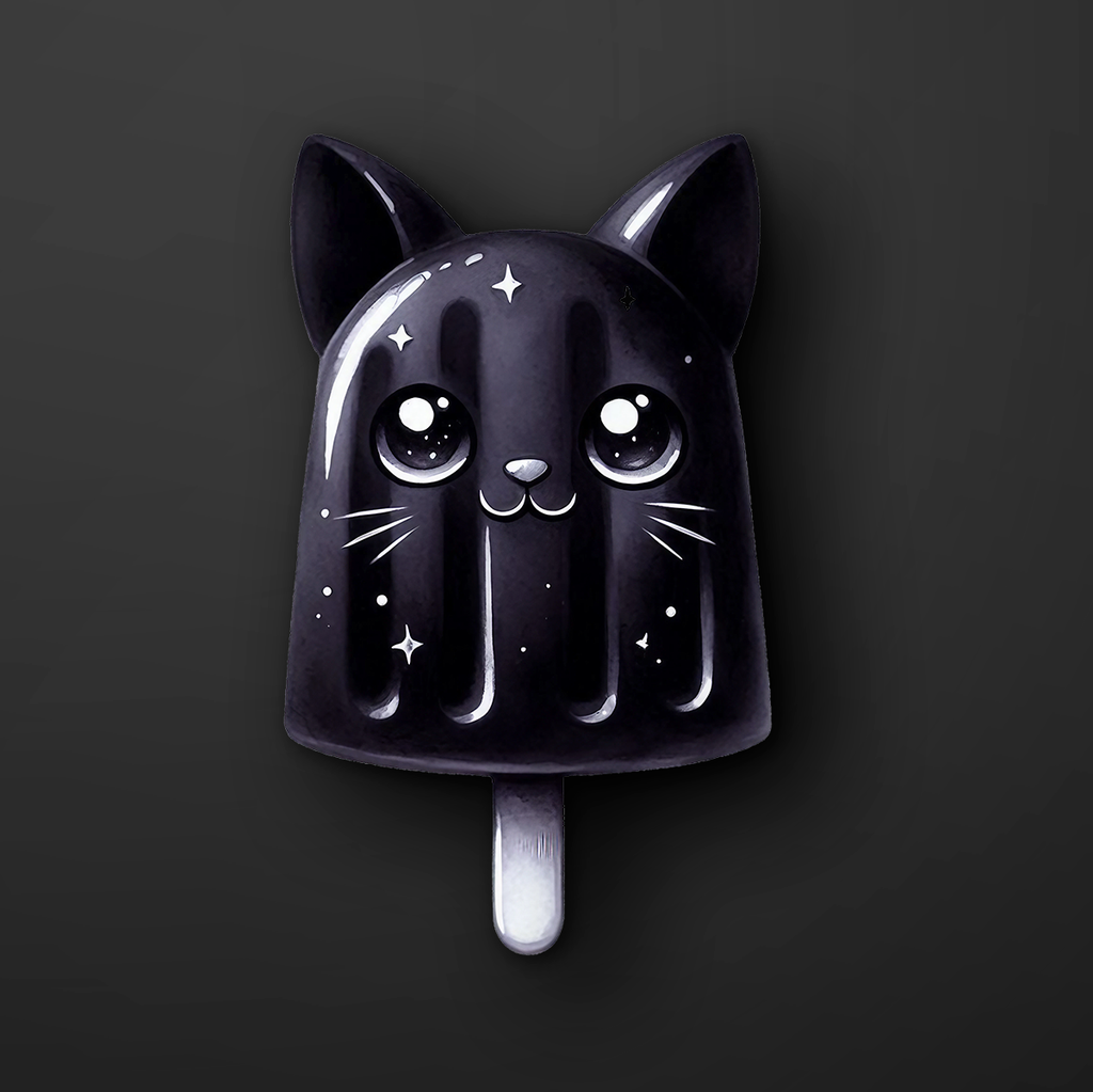 Cat Popsicle Kid Sticker